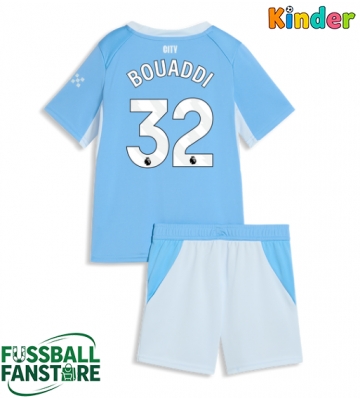 Manchester City Ayyoub Bouaddi #32 Replik Heimtrikot Kinder 2026-27 Kurzarm (+ Kurze Hosen)